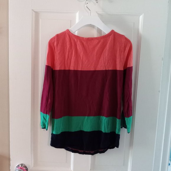 BUNDLE of J. crew colorblock shirt and free people ribbed tank - Picture 8 of 9